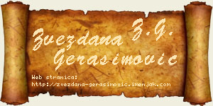 Zvezdana Gerasimović vizit kartica